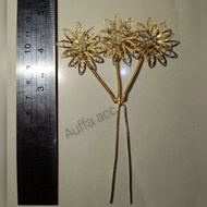 CHILDREN'S HAIRPICKS, MENTUL/S, KEMBANG GOYANG, 3 CHILDREN, HAIR BUN DECORATIONS FOR TRADITIONAL DAN