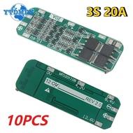 10PCS 3S 20A BMS 18650 Modul Pengecas Li-ion Lithium 18650 Pengecasan PCB Papan Perlindungan BMS 12.
