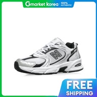 New Balance | 530 รองเท้าผ้าใบ รุ่น MR530LB สีขาว-เงิน สำหรับผู้ชายและผู้หญิง