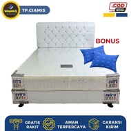 Springbed Divan Fullset Ukuran 160x200 / Satu Set Springbed dan Dipan No 2 / Kasur Spring bed 160x20