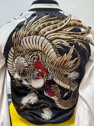 เสื้อ sukajan jacket เสื้อปักลายญี่ปุ่น เสื้อซูกะจัน สุกะจัน งานสวยๆ 𝑩𝑳𝑨𝑪𝑲 𝑪𝑹𝑶𝑾𝑵 sukajan   𝐍𝐞𝐰 𝐜𝐨𝐥𝐥𝐞