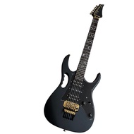 คลาสสิกสีดำ Ibanez Steve Vai Reissue สีดำ Jem 7V กีตาร์ไฟฟ้าโนเบิลเคลือบสีดำพื้นผิวระดับมืออาชีพดี T
