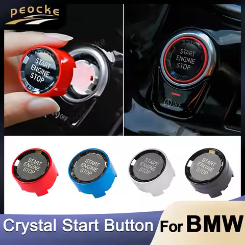 Crystal Style Car Start Stop Engine Switch Button Cover For BMW G30 G12 G08 G01 F10 F18 F20 F22 F06