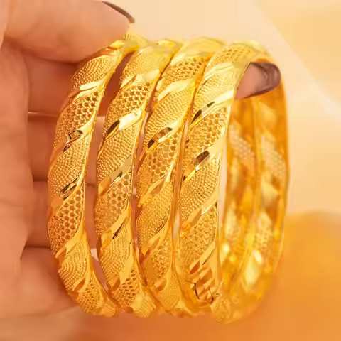 9999 gold Middle East luxury Arabian Ethiopia Bidai lady's bracelet African jewelry Indian bracelet