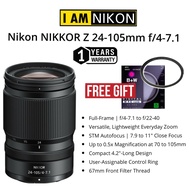 NIKON NIKKOR Z 24-105MM F/4-7.1 LENS FULL FRAME NIKON Z LENS 24-105MM Z 24-105MM WIDE ANGLE ZOOM LEN
