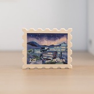 【拼風景磁鐵-星空九份】台灣紀念品 / 郵票磁鐵 / 12片拼圖