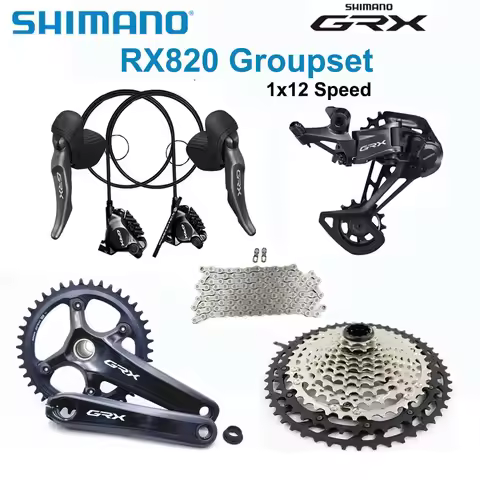 Shimano GRX RX820 Groupset 1x12 Speed RX822 Rear Derailleur M8100 51T Cassette RX820 Crankset Shifte