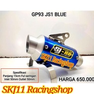 DISKON 5%!! Slincer Silincer Knalpot Racing SJ88 GP93 JS1 Blue Biru