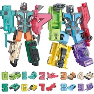 Number Blocks for Learning & Play Number Robots Transforming Toys for Kids STEM Educational Toys