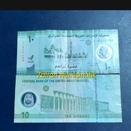Koleksi Unik Kuno Asing Polymer AED 10 Dirhams United Arab Emirates