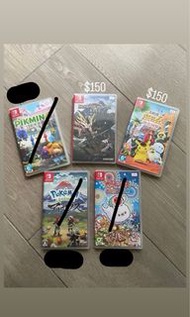 Switch Game ( 名偵探皮卡丘閃電回歸，monster hunter)