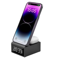 WiWU Wi-W011 Platinum Wireless Charger Station 3合1 無線磁吸手機充電 + 耳機充電 iPhone 15 AirPods Apple 智能手機 無線充電