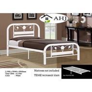 Katil Besi / Katil Bujang / Single Bed Frame / Metal Bed/ Furniture / Super base [Besi tebal] [ Read