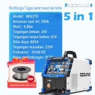 AZZUNO mesin las listrik argon multipro/mesin las aluminium/5 in 1 mesin las tig argon otomatis/trav