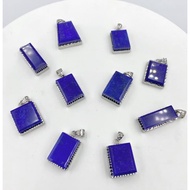 Noble Elegant~Afghanistan Natural 3AAA Grade Emperor Lapis Lazuli Inlaid 926 Silver Beautiful Pendan