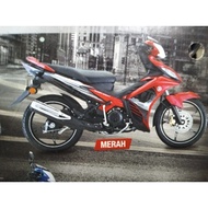 YAMAHA LC135 V4 BODY COVER SET 55D-F0000-03-P2 (RM7) ORIGINAL (NO STICKER)