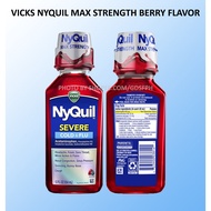 Vicks Nyquil Severe Cold & Flu 12oz Berry Flavor (MAROON) gdS41207