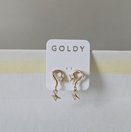 日本飾物品牌Goldy閃石星星耳環耳針Pierce