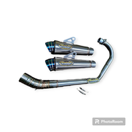 Knalpot Bss Jiksow ujung blue engkher engkher Satria Fu Satria Karbu