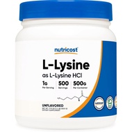 Nutricost L-Lysine Powder 500 Grams - Pure L-Lysine, Non-GMO, Gluten Free
