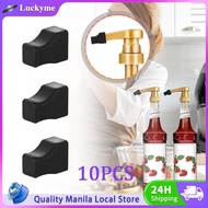 10pcs Liquid Syrup Pump Cover Reusable Sauce Pump Nozzle Cover For Toran DaVinci Syrup Dispenser