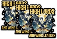 Set 3Pcs High Lord and Wing Leaders Sticker ACOTAR Fourth Wing Bookish Book Lover Dragon Rider Fanta