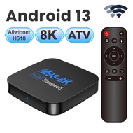 Transpeed ATV Android 13.0 TV Box Allwinner H618 Support 8K Video 4K HDR10+ Dual Wifi BT5.0 with USB 2.0 Ethernet TV Receivers