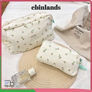 LUCKY-EBINLANDS Cosmetics Bag, Handheld Begonia Flower/Rose Makeup Bag, Portable Floral Print Handba