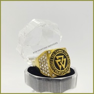 ♨ ⚽︎ ◎ Tau Gamma Phi Stainless Steel Ring TGP Triskelion Sigma