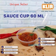 [Isi50] Thinwall Cup 60 KLIRML Thinwal Cup 60ml/ 60 Spice Sauce Container KLIRML 60 Sauce Cup/ ML 60