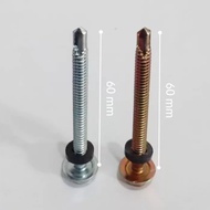 1 dus baut baja ringan roofing/drilling 12x50 isi 350 pcs panjang 5cm baut roofing 12x50 isi 350pcs 