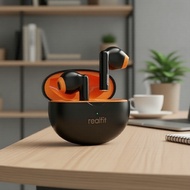Realfit F2 True Wireless Earbuds, Playful Dopamine Colors, Built-in Mic, Immersive Stereo, All-Day B