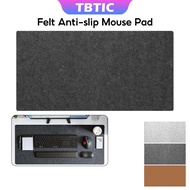 TBTIC Large Size Office Computer Desk Protector Mat Table Wool Felt Mouse Pad Laptop Cushion Non-slip Keyboard Mat Gaming Accessories