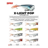 RAPALA X-LIGHT POPPER FISHING LURE BAIT