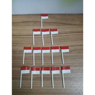 MINI INDONESIAN FLAG DECORATIONS - PMBDRI INDONESIAN FLAG CAKE TOPER/