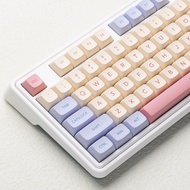 132 Keys XDA Keycaps PBT Dye Sublimation Keycaps Pink Marshmallow Theme For Mechanical Keyboard GMMK