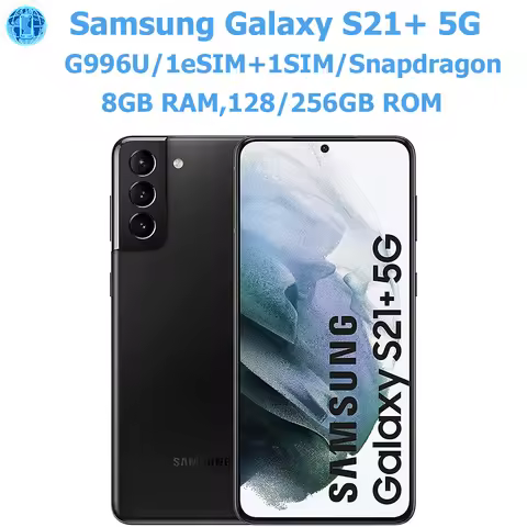 Samsung Galaxy S21+S21Plus 5G G996U Intelligent Android Phone 6.7-inch 64MP Samsung Smartphone 4800m