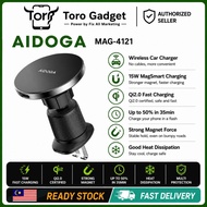 Aidoga MAG-4121 Car Holder With 15W MagSmart Qi2.0 Wireless Charger and Strong Magnet