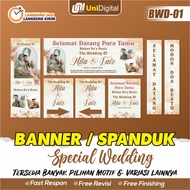 Banner Package Wedding Banner/ Custom Wedding/ Size BWD-01