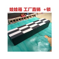 Long sofa bench, silicone doll storage box, storage bench, doll collection box, sofa bench with lock