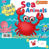 ⚡️ลดมากๆ⚡️ Flash Card การ์ด  สัตว์ทะเล Sea Animals ✔ สำนักพิมพ์ MIS ⭐ใช้งานกับปากกาพูดได้ MIS Talking Pen ได้⭐