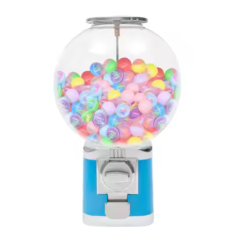 Vending Machine for $1 Coins, Big Bubble Gumball Candy Machine Huge Load Capacity, Commercial Counte