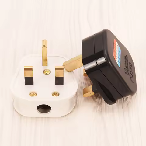 1 Pcs 13 Amp 230V UK 3 Pin Heavy Duty Body Rewirable Plug Household High Quality