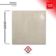 granit 60x60 - motif cream corak serat kayu glossy- merah putih mp6026