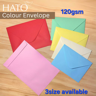 HATO Colour Envelope 120gsm 20pcs Premium Invitation Sampul Surat wedding invitation event invitatio