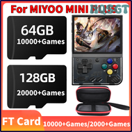 NQSGT 64G/128GB บัตร TF การ์ดความจำแผงขยายสัญญาณ MIYOO MINI PLUS V3เกมแบบพกพาเครื่องเล่นคอนโซล20000 