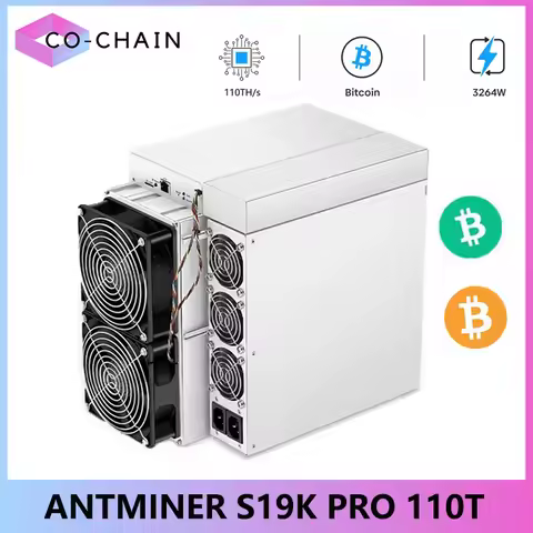 Antminer S19k Pro 110Th/s BTC Miner 2760W SHA-256 Bitcoin Miner Antminer S19Kpro ASIC BTC Mining Tha
