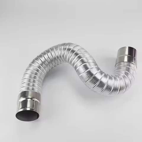 1m/1.5m length duct Ventilation fume hot air steam exhaust pipe Various Flexible 5cm-9cm diameter Ex