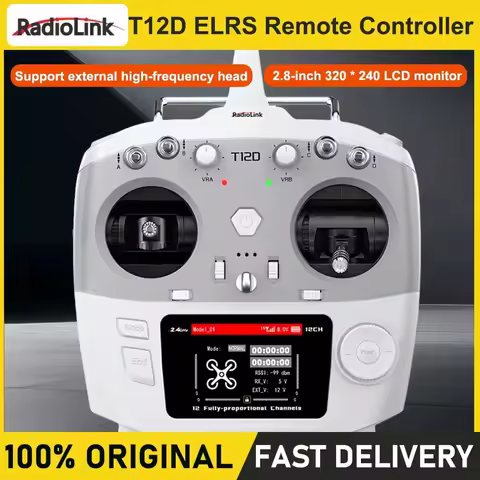 Radiolink T12D 2.4Ghz 12 Fully-proportional Channels Transmitter with Receiver R12F Remote Control f