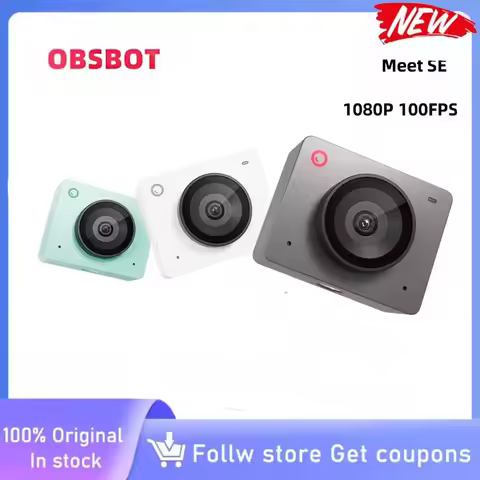 OBSBOT Meet SE 1080P 100FPS Webcam AI Framing Streaming Camera with 1/2.8" Sensor for Desktop Comput